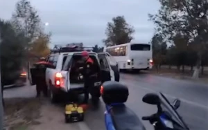 Mərdəkanda “Lada” və avtobus qəza törətdi - VİDEO