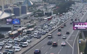 Bakıda bu yollarda tıxac var - SİYAHI