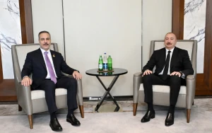 İlham Əliyev Hakan Fidanla görüşdü&nbsp;