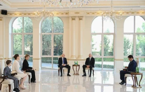 Prezident Gürcüstanın səfirini qəbul etdi - FOTOLAR