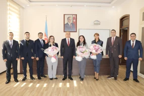 Anar Bağırov yeni hakim təyin olunmuş 8 vəkili təltif etdi - FOTOLAR