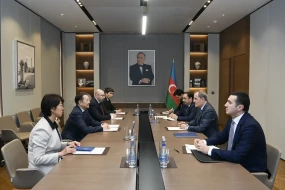 Ceyhun Bayramov AQEM-in baş katibi ilə görüşdü - FOTO