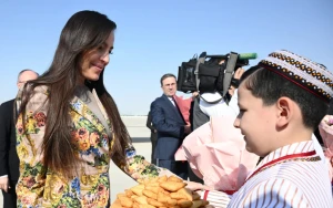 Leyla Əliyeva Türkmənistandadır - FOTOLAR