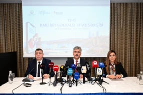 Sərgi ilə əlaqədar mətbuat konfransı keçirildi - FOTOLAR