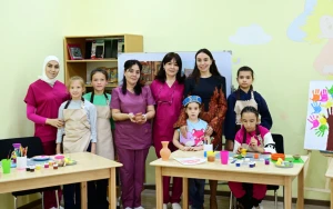 Leyla Əliyeva Səmərqənddə reabilitasiya mərkəzində - FOTOLAR