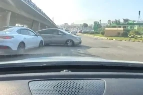 Bakıda \"Karl Maks\"da növbəti qəza - Avtomobillər toqquşdu 